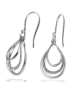 Dame Øreringe – 925 Sterling sølv - Zirkonia