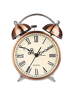 Vintage Design – Kobber Vækkeur – Romerske Tal