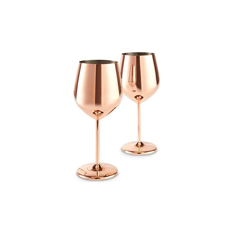 Bar & Vin – 2 x Vin Glas - Kobber