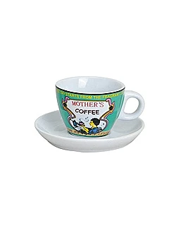 Espresso Sæt – 4 x Espressokopper Inkl. Underkopper – Retro Design