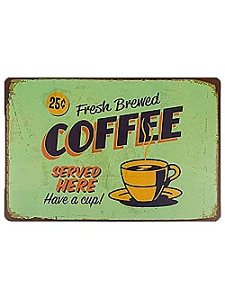 Retro Dækkeservietter – 8 x Coffee Retro Design 