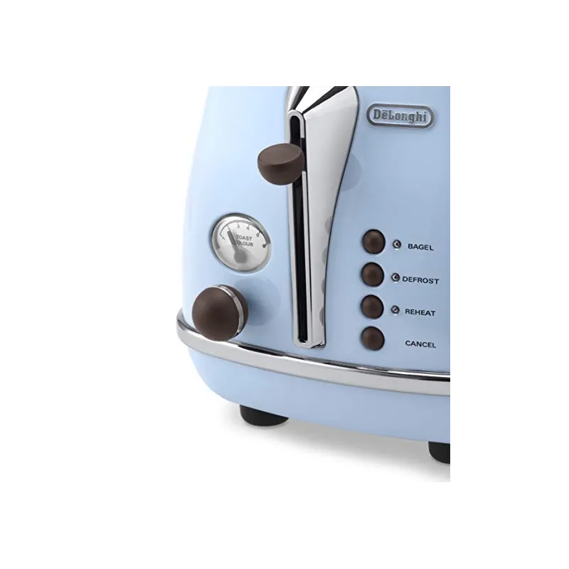 Delonghi Icona Vintage Brødrister – Retro Baby Blå