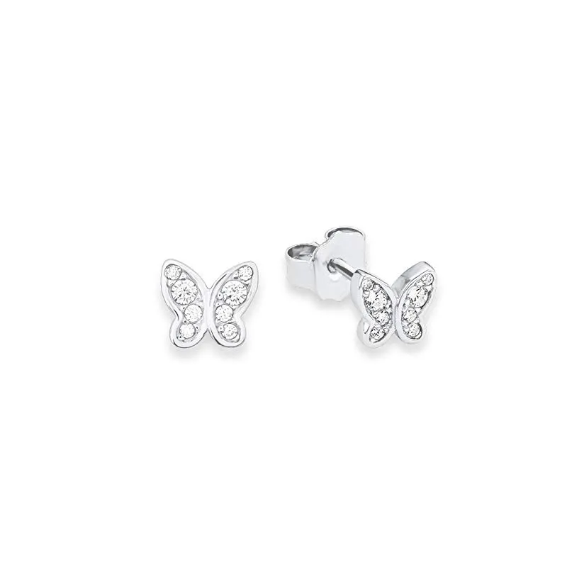Børne Ørestikker – 925 Sterling Sølv – Sommerfugle Design