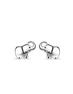 Stilfulde Børneørestikker – 925 Sterling Sølv – Elefant Design
