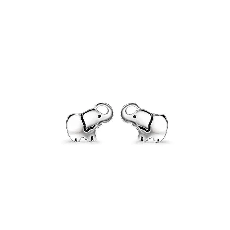 Stilfulde Børneørestikker – 925 Sterling Sølv – Elefant Design