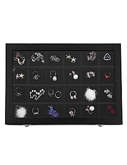 Stilfuld Håndlavet Smykkeæske – 24 Rum - Sort