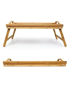 Praktisk & Smart Bakkebord  -  Naturlig Bambus - Brun 2