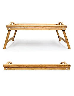 Praktisk & Smart Bakkebord  -  Naturlig Bambus - Brun