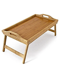 Praktisk & Smart Bakkebord  -  Naturlig Bambus - Brun