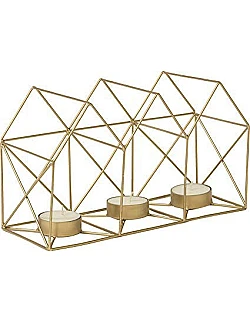 Firefly House Dekoration – Fyrfadslys Holder - Guld
