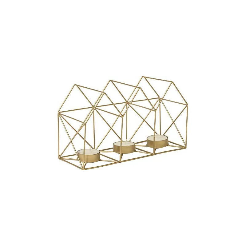 Firefly House Dekoration – Fyrfadslys Holder - Guld