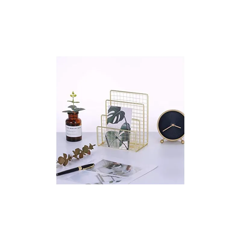 Design Brevordner & Holder – Multifunktions Organizer - Guld