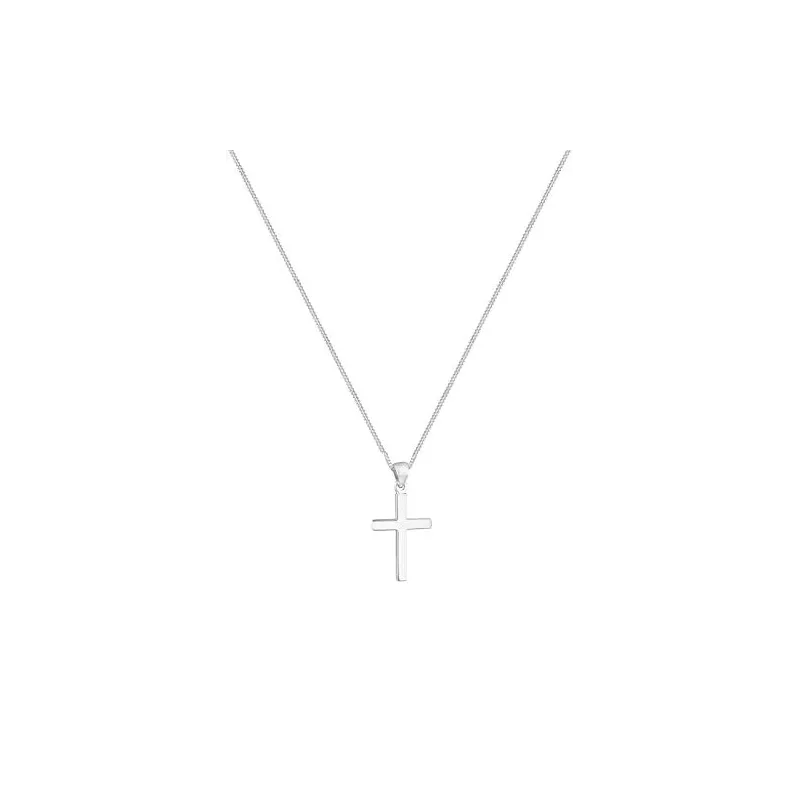 Håndlavet Kors Halskæde – 925 Sterling Sølv – 45 cm.