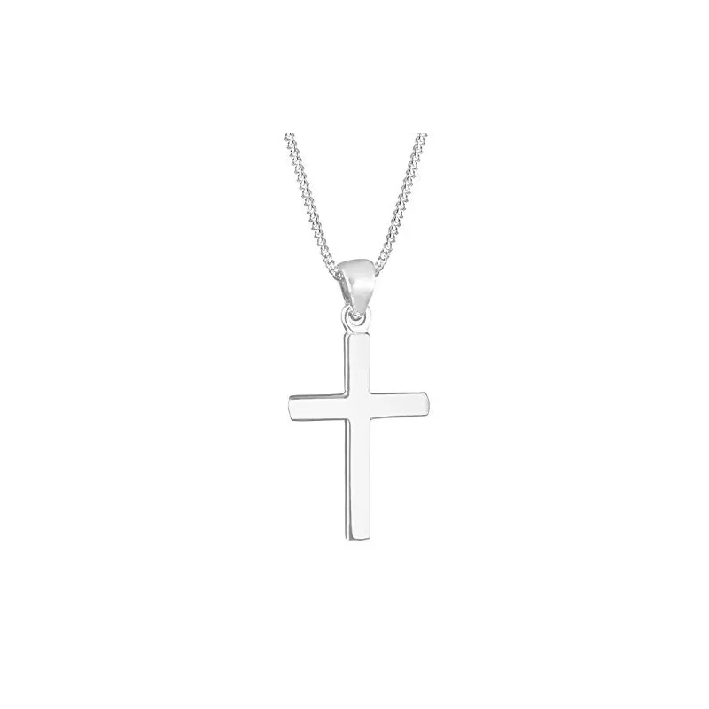 Håndlavet Kors Halskæde – 925 Sterling Sølv – 45 cm.
