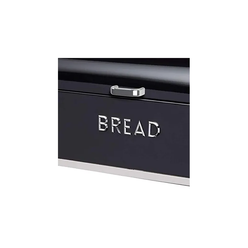 Vintage Design Brødkasse – Sort – 42 cm.