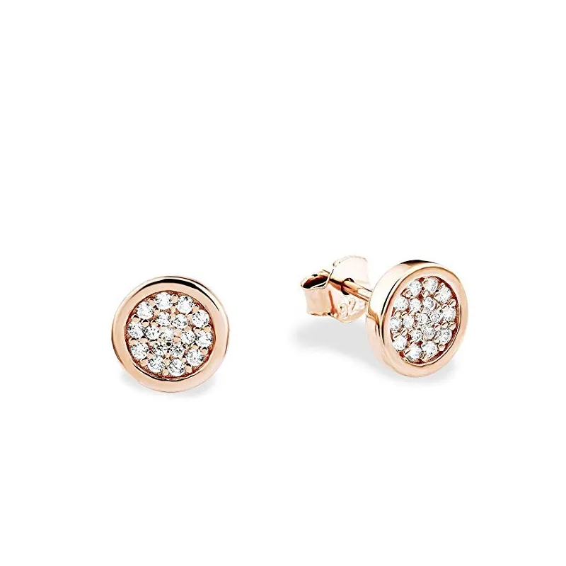 Classic Collection Dame Ørestikker – Rosa Forgyldt 925 Sterling Sølv 