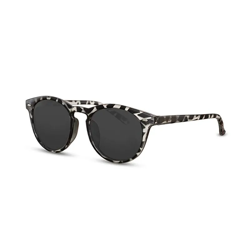 Runde Retro Solbriller – Zebra – Unisex Model