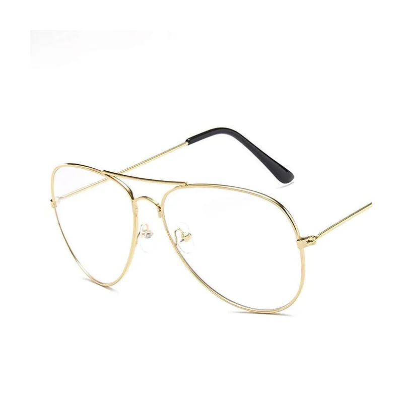 Aviator Blogger Brille – Vintage Design – Guld/Sort