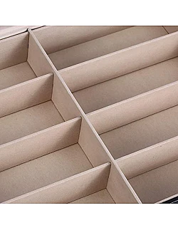 Solbrille + Brille Opbevaring & Display Boks – 8 Rum - Sort