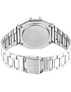 Casio A164W1VES  – Herreur i Retro Design - Sølv