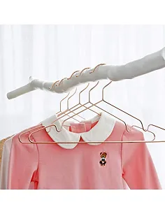 Stilfulde Design Bøjler Til Baby & Børn – 20 Stk. – Rosa Guld