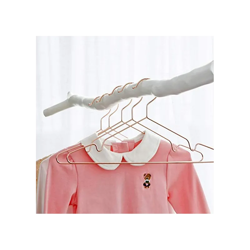 Stilfulde Design Bøjler Til Baby & Børn – 20 Stk. – Rosa Guld