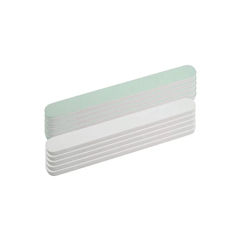 Professionelle Super Shine Neglefile – 10 Stk. – Hvid/Mint