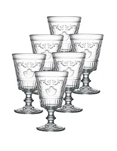 La Rochere Versailles Drikke Glas På Fod – 6 Stk. – Mundblæst Glas