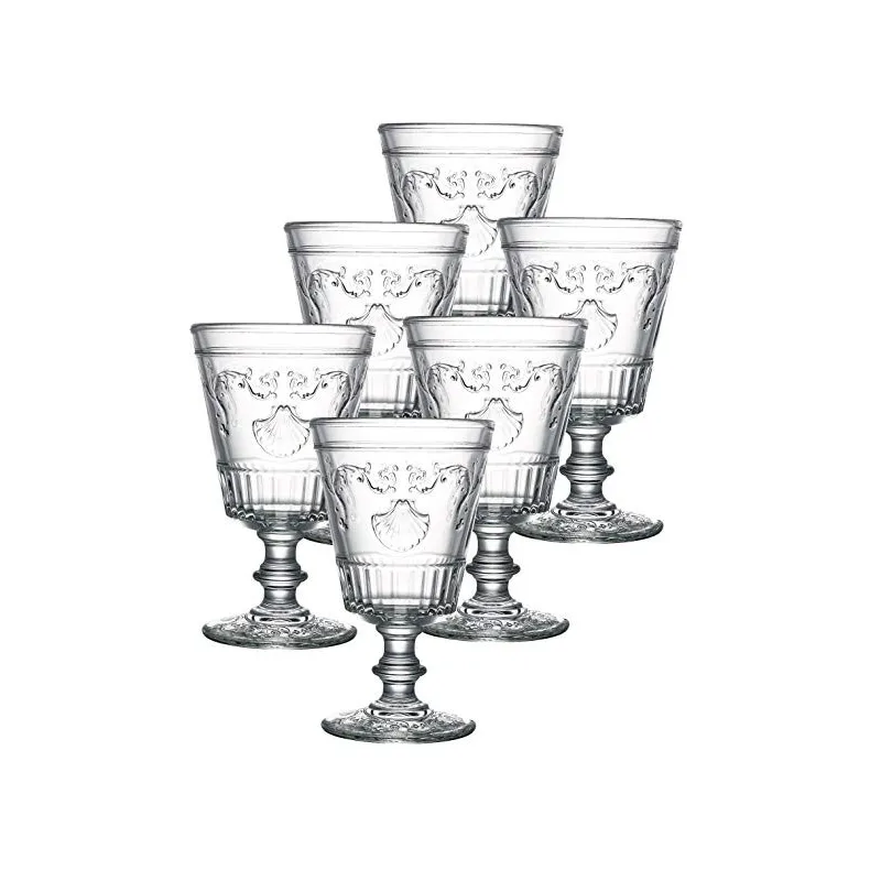 La Rochere Versailles Drikke Glas På Fod – 6 Stk. – Mundblæst Glas