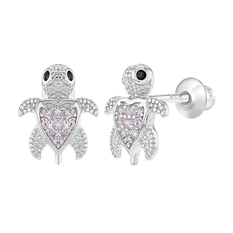 Baby & Børnesmykker – Skildpadde Ørestikker – 925 Sterling Sølv