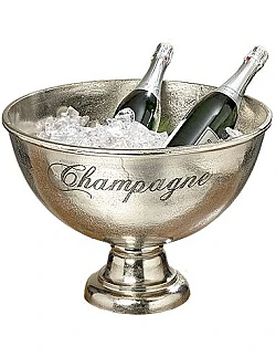 Fransk Bistro Champagne Bowl – Vintage Design - Aluminium
