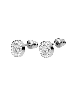 Emporia Armani design ørestikker i sterling sølv med flotte sten