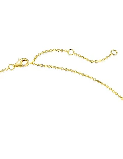 Alfabet Halskæde Charm Vedhæng ”D” – Forgyldt 925 Sterling Sølv