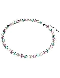 Elegant perlehalskæde – 925 Sterling Sølv kæde med ægte ferskvandsperler
