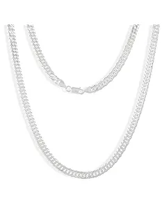 Dobbelt Panser Halskæde Til Mænd – 925 Sterling Sølv 2