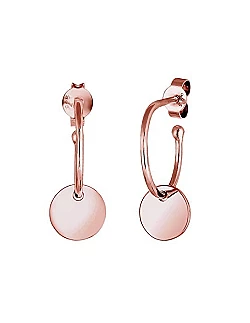 Creol Øreringe Charm Design – Rosa Forgyldt 925 Sterling Sølv