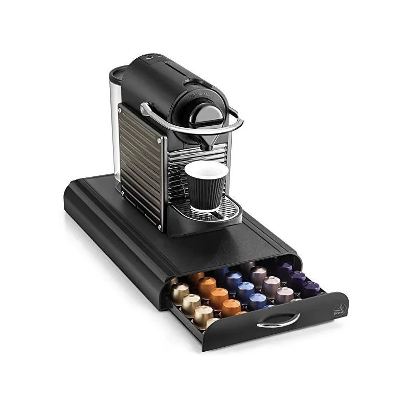Moderne Praktisk Kaffe Kapsel Holder – Plads Til 50 Nespresso Kapsler