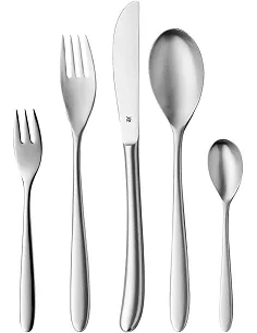 WMF Silk Bestiksæt 6 Personer – 30 Dele – Rustfrit Ædelstål