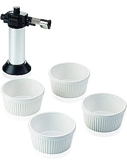 Flamerberingsæt Til Creme Brulé – 4 Dele 