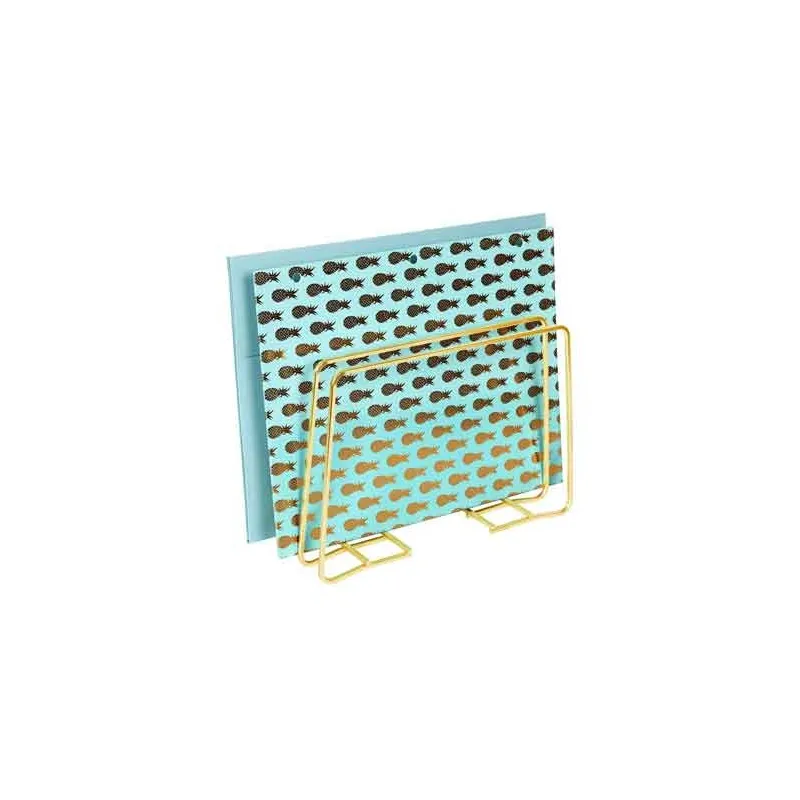 Designer Brev & Dokument Opbevaringsstand & Organizer - Guld