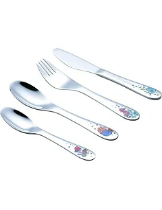 Under The Sea Bestiksæt Til Børn – 4 Dele – Rustfrit Stål