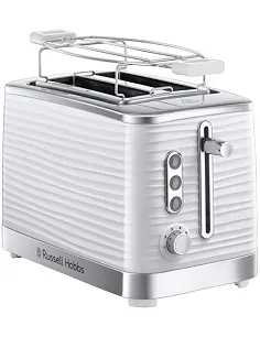 Russel Hobbs Inspire Brødrister 2 Skiver - High Lift Funktion - Hvid