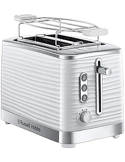 Russel Hobbs Inspire Brødrister 2 Skiver - High Lift Funktion - Hvid