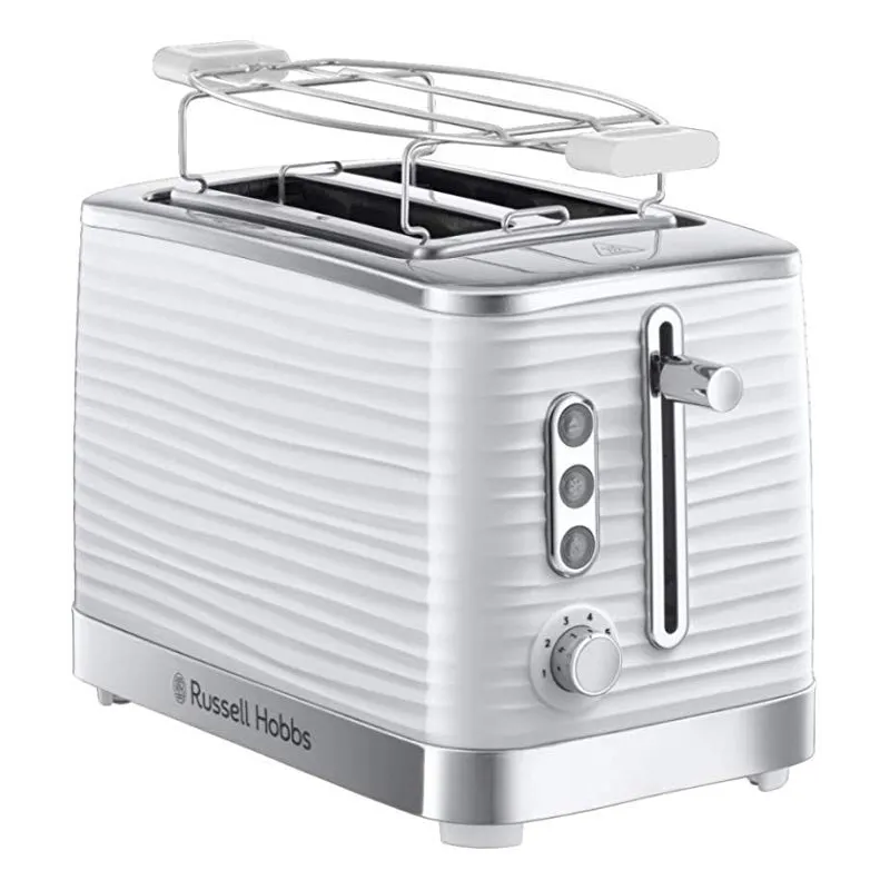 Russel Hobbs Inspire Brødrister 2 Skiver - High Lift Funktion - Hvid