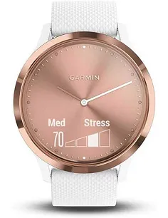 Garmin Vivomove HR Sportsur - Fitness Tracking - Hvid/Rosa Guld 2
