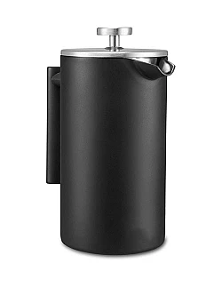 Moderne French Press Kande Te/Kaffe - 1 Liter - Mat Sort