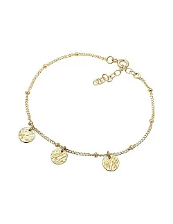 Moderne Mønt Charm Armbånd - Forgyldt 925 Sterling Sølv