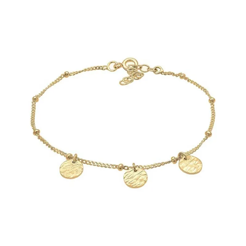 Moderne Mønt Charm Armbånd - Forgyldt 925 Sterling Sølv