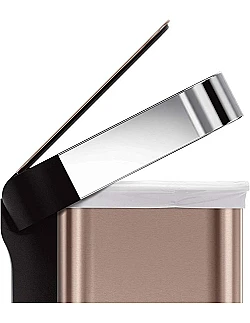 Stilfuld Pedal Affaldsspand - 45 Liter - Rosa Forgyldt Stål