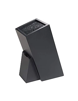 Elegant Design – Lakeret Træ Knivblok - Sort